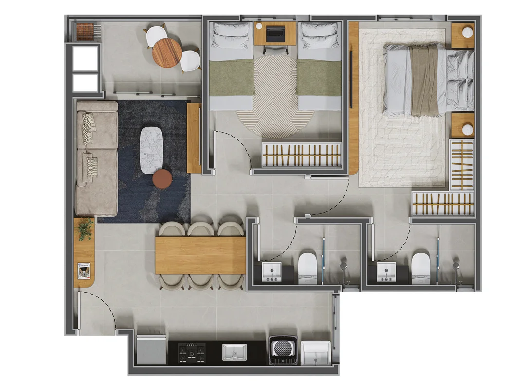 Planta Apartamento Tipo 01